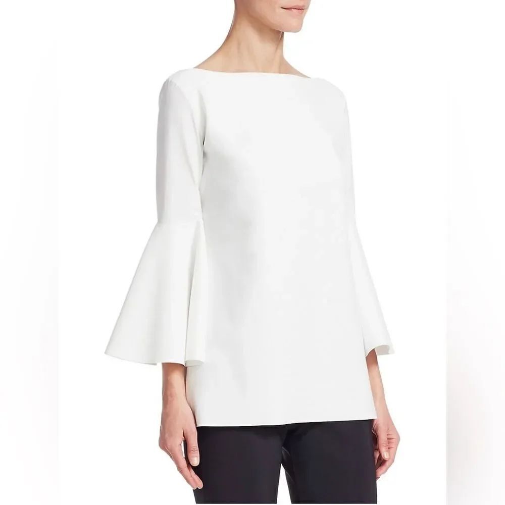 Chiara Boni La Petite Robe Natty Bell-Sleeve Top size 6